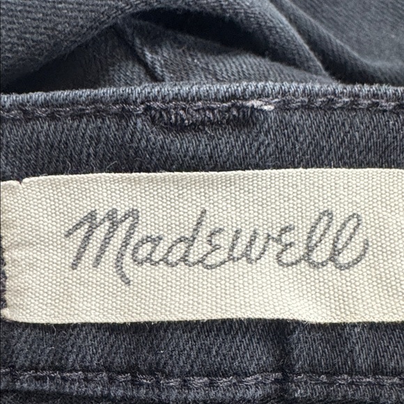 MADEWELL 9" High-Rise Skinny Jeans Black Wash Lunar Classic Denim 29 90’s Crop - Picture 8 of 8